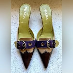 Prada Multi Color Mule, Size 10
